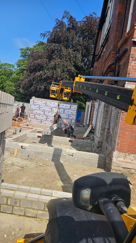Extension groundworks by Complete Construction NE Limited