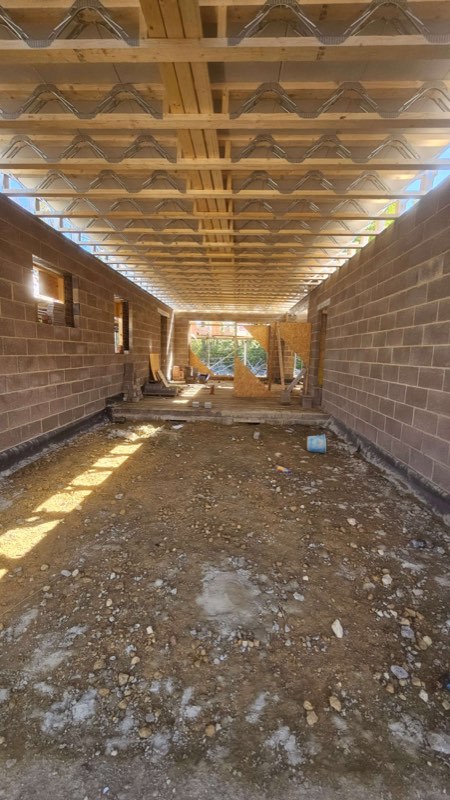 Extension shell and joists by Complete Construction NE Limited