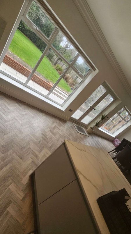 Kitchen and garden room by Complete Construction NE Limited