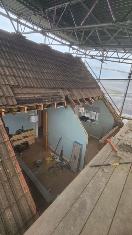Roof strip and rebuild by Complete Construction NE Limited