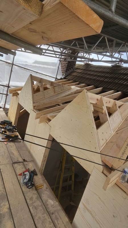 Roof trusses and dormers by Complete Construction NE Limited